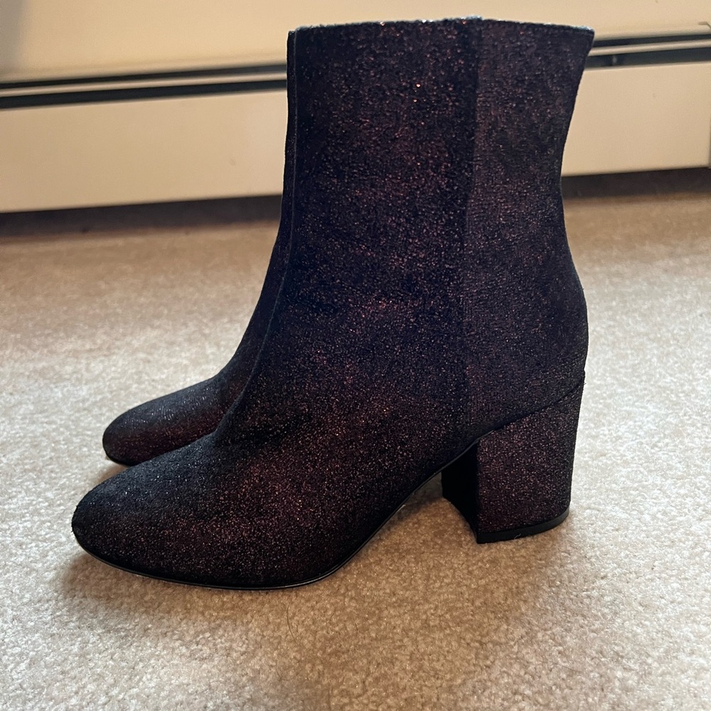 LK Bennet sparkly purple boots